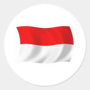 Adesivo da Bandeira da Indonésia