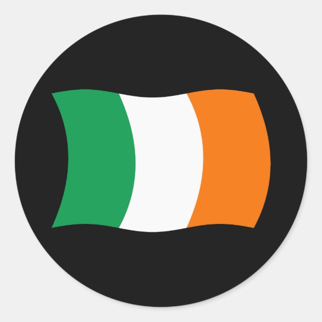 Adesivo da Bandeira da Irlanda (Frente)