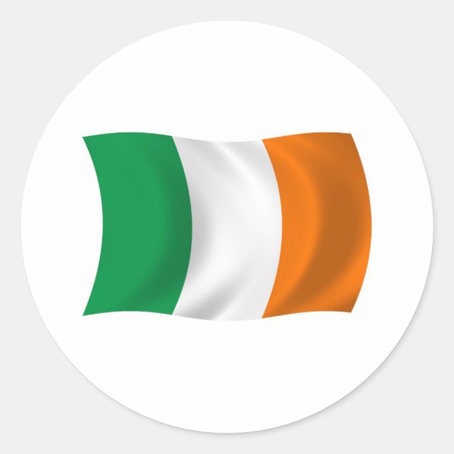 Adesivo da Bandeira da Irlanda (Frente)