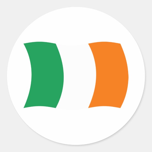Adesivo da Bandeira da Irlanda (Frente)