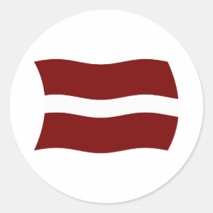 Adesivo da Bandeira da Letônia