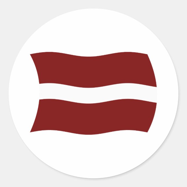 Adesivo da Bandeira da Letônia (Frente)