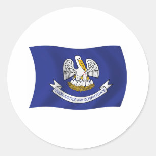 Adesivo da Bandeira da Louisiana