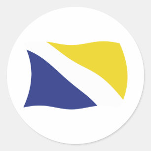 Adesivo da bandeira da minoria alemã do Schleswig