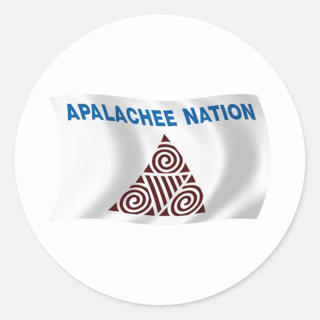 Adesivo da Bandeira da Nação Apalachee (Frente)