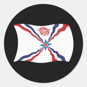 Adesivo da Bandeira da Nação Assíria