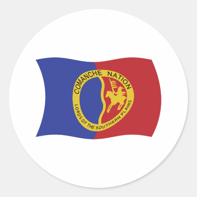 Adesivo da Bandeira da Nação Comanche (Frente)
