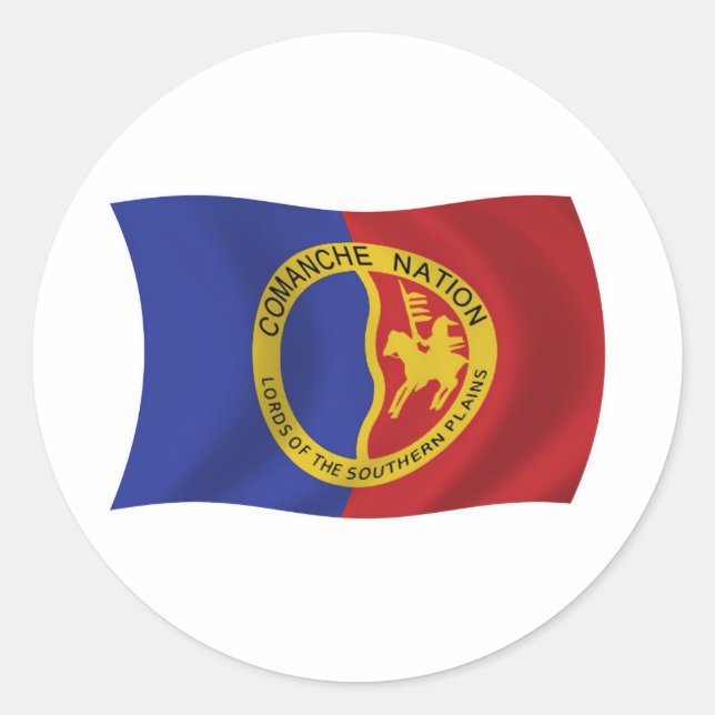 Adesivo da Bandeira da Nação Comanche (Frente)