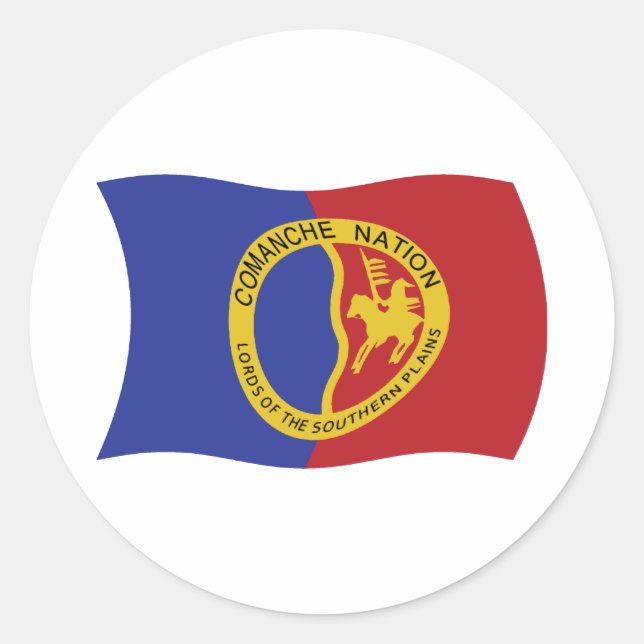 Adesivo da Bandeira da Nação Comanche (Frente)