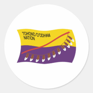 Adesivo da Bandeira da Nação Tohono O'odham