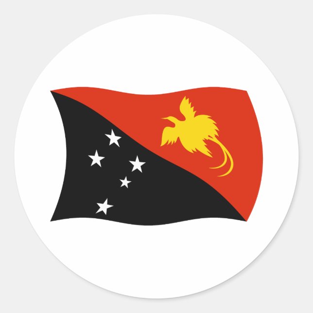 Adesivo da Bandeira da Papua-Nova Guiné (Frente)
