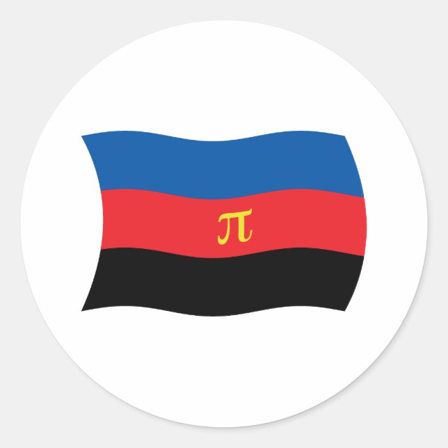 Adesivo da Bandeira da Poliamoria (Frente)