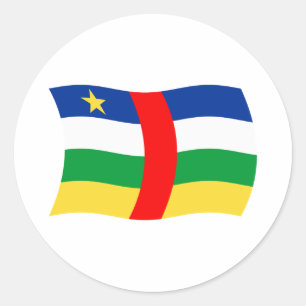 Adesivo da Bandeira da República Centro-Africana