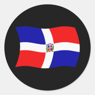 Adesivo da Bandeira da República Dominicana