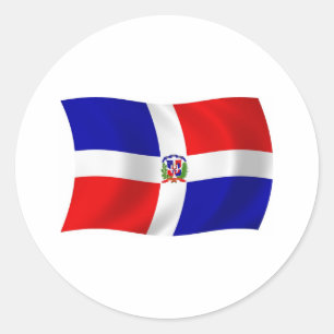 Adesivo da Bandeira da República Dominicana