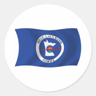 Adesivo da Bandeira da Reserva da Banda Mille Lacs