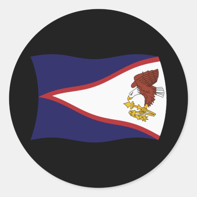 Adesivo da Bandeira da Samoa Americana (Frente)