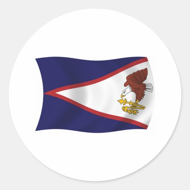 Adesivo da Bandeira da Samoa Americana (Frente)