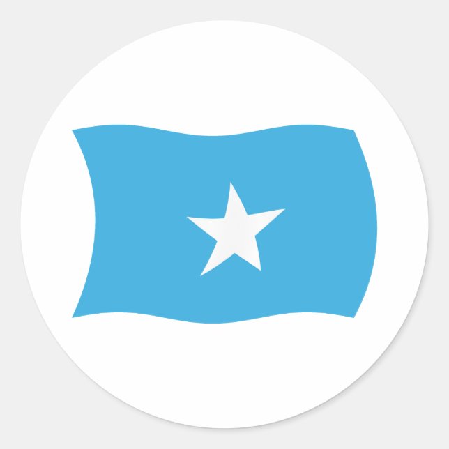 Adesivo da Bandeira da Somália (Frente)
