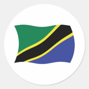 Adesivo da Bandeira da Tanzânia
