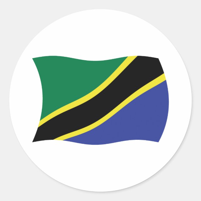 Adesivo da Bandeira da Tanzânia (Frente)