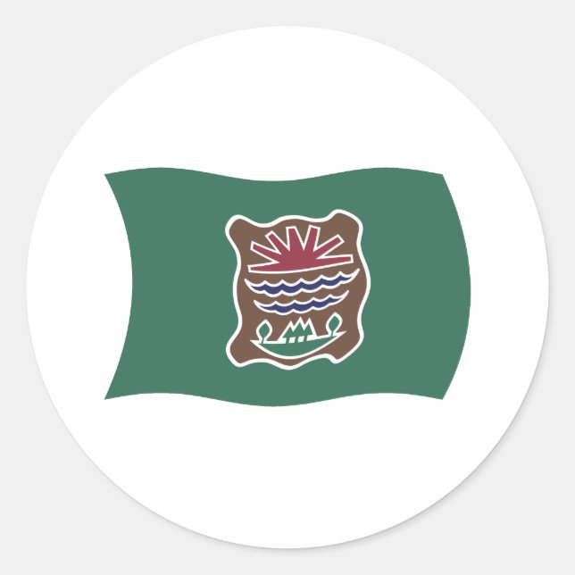 Adesivo da Bandeira da Tribo Abenaki (Frente)