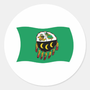 Adesivo da Bandeira da Tribo Kutenai