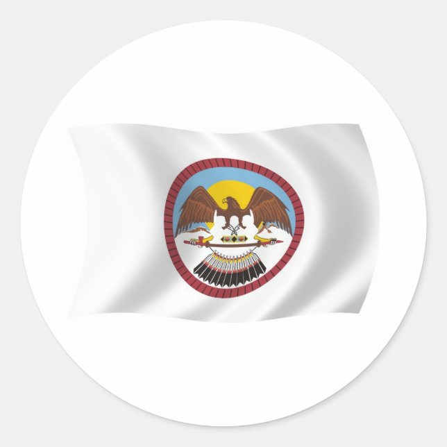 Adesivo da Bandeira da Tribo Ute (Frente)