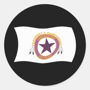 Adesivo da Bandeira da Tribo Wampanoag