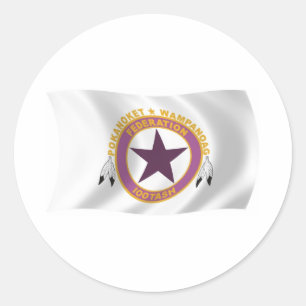Adesivo da Bandeira da Tribo Wampanoag