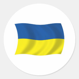 Adesivo da Bandeira da Ucrânia