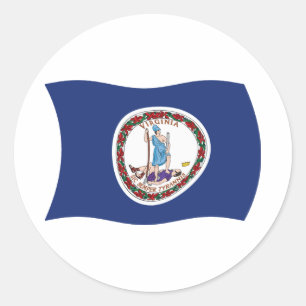 Adesivo da Bandeira da Virgínia