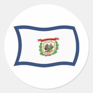Adesivo da Bandeira da Virgínia Ocidental