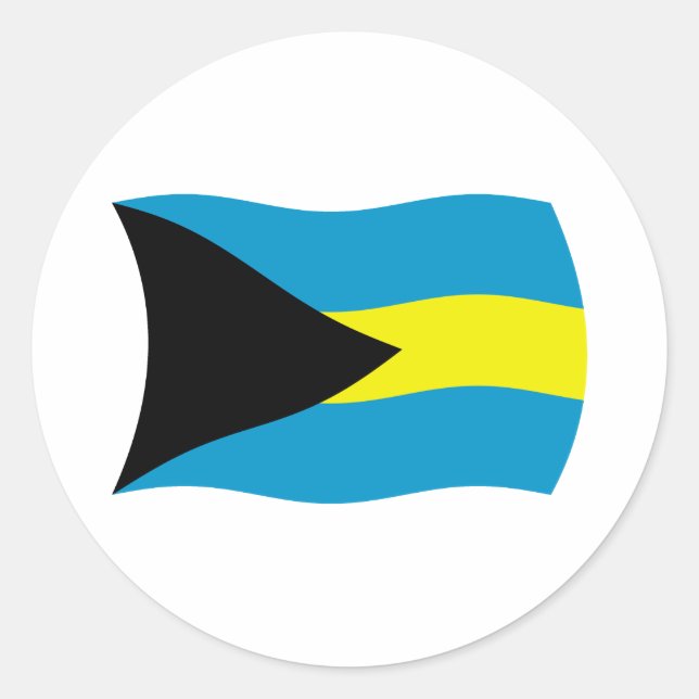 Adesivo da Bandeira das Bahamas (Frente)