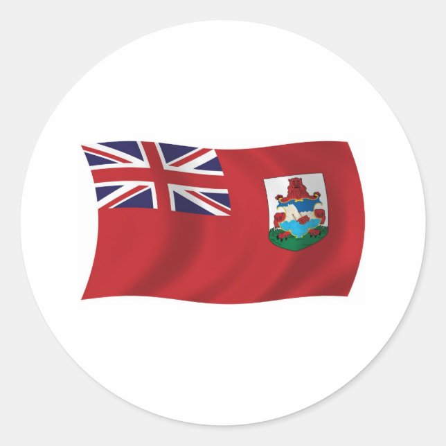 Adesivo da Bandeira das Bermudas (Frente)