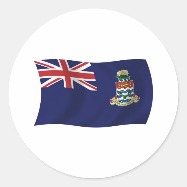 Adesivo da Bandeira das Ilhas Cayman (Frente)