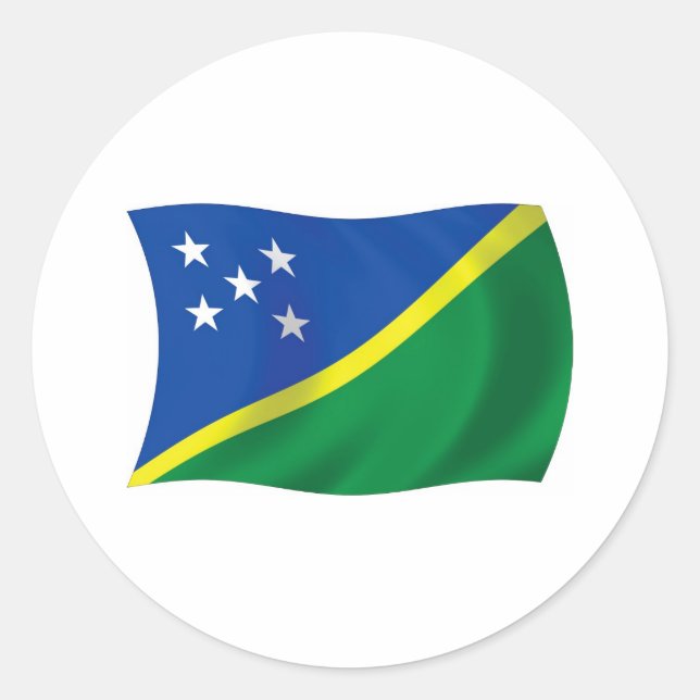 Adesivo da Bandeira das Ilhas Salomão (Frente)