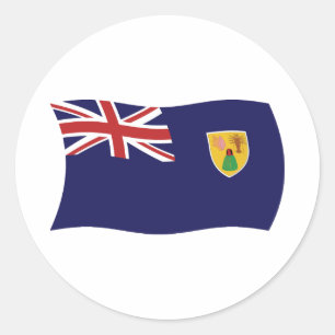 Adesivo da Bandeira das Ilhas Turcas e Caicos