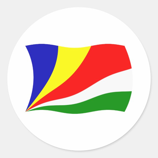 Adesivo da Bandeira das Seychelles (Frente)