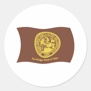 Adesivo da Bandeira das Tribos Shoshone Bannock