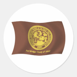 Adesivo da Bandeira das Tribos Shoshone Bannock