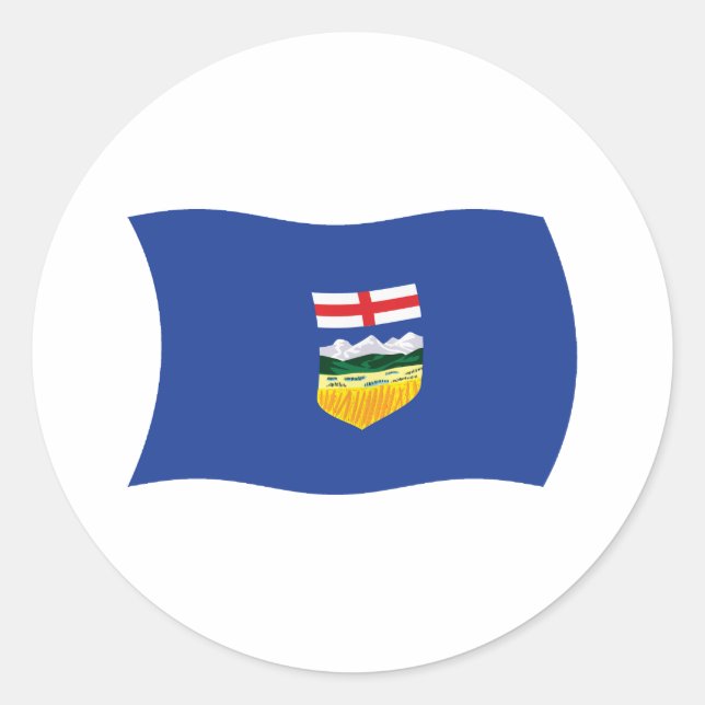 Adesivo da Bandeira de Alberta (Frente)
