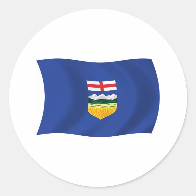 Adesivo da Bandeira de Alberta (Frente)