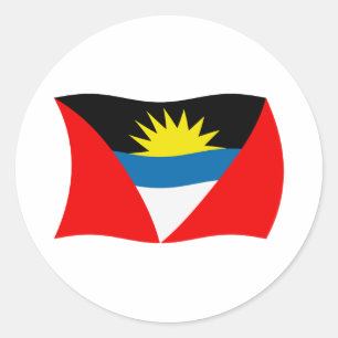 Adesivo da Bandeira de Antígua e Barbuda