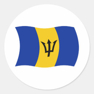 Adesivo da Bandeira de Barbados