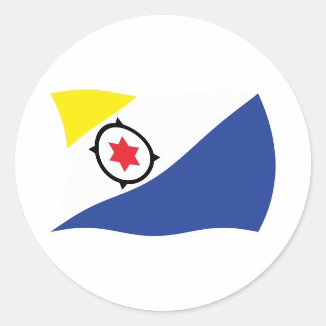 Adesivo da Bandeira de Bonaire (Frente)