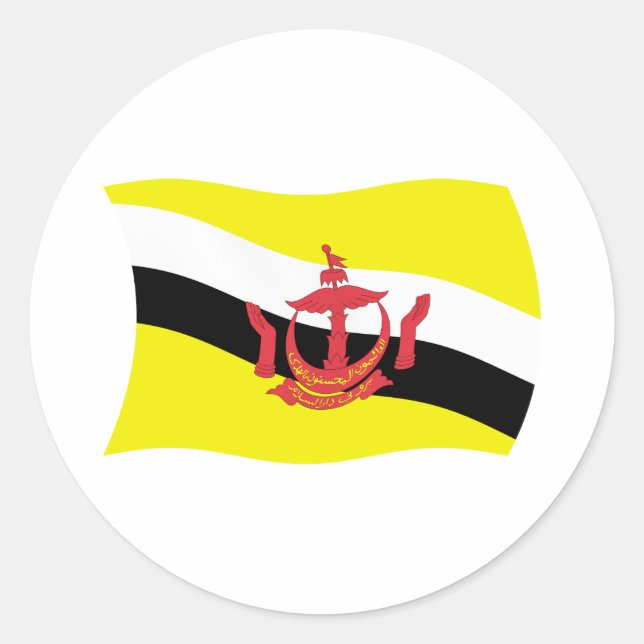 Adesivo da Bandeira de Brunei (Frente)
