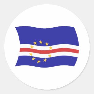 Adesivo da Bandeira de Cabo Verde