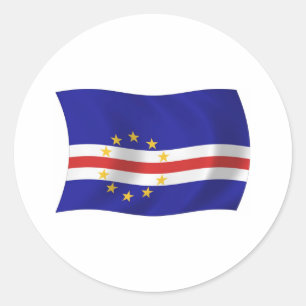 Adesivo da Bandeira de Cabo Verde