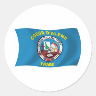 Adesivo da Bandeira de Coeur d'Alene